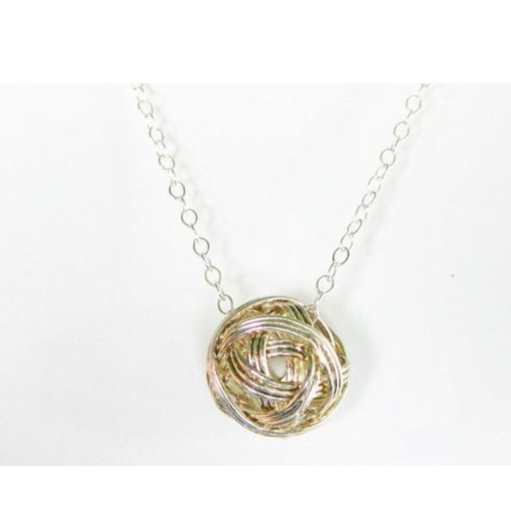 Silver Wire Globe Necklace